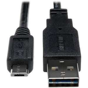 Eaton Tripp Lite Series Universal Reversible USB 2.0 Cable (Reversible A to 5Pin Micro B M/M), 6 ft. (1.83 m) - (Reversibl
