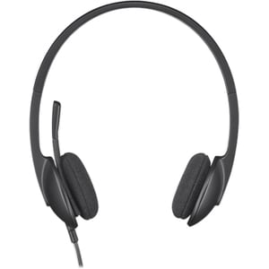 Logitech Com fios Headset Estéreo Fone de ouvido - Preto - Binaural - Semi-aberto - 20 Hz para 20 kHz - 180 cm Cabo - USB