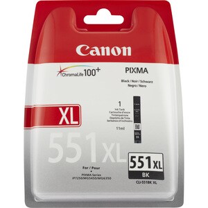 Canon CLI-551BK XL Original Alto Yield Jato de tinta Tinteiro - Preto - 1 Pack - Jato de tinta - Alto Yield - 1 Pack