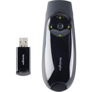 Kensington Presenter Expert Pointer - Funkfrequenz - USB - Laser - 4 Taste(n) - Schwarz - Kabellos - 50 m - 2,40 GHz