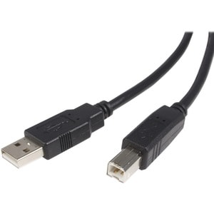 StarTech.com Cable USB 2.0 Certificado de 1.8 metros para Impresora - 1x USB A Macho - 1x USB B Macho - Negro - Cable for 