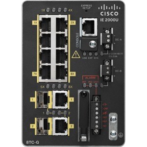 Cisco IE-2000 IE-2000-8TC-G-B 8 Ports Manageable Ethernet Switch - Gigabit Ethernet - 10/100Base-TX, 10/100/1000Base-T - 2
