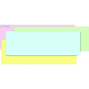 Seiko SLP-4AST Address Label - 28 mm Width x 89 mm Length - Permanent Adhesive - Rectangle - Direct Thermal - Blue, Green,