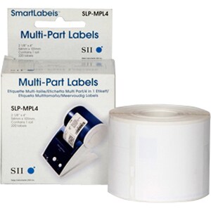 Seiko SLP-MPL4 Multipurpose Label - 54 mm Width x 54 mm Length, 46 mm Width x 18 mm Length - Permanent Adhesive - Square, 