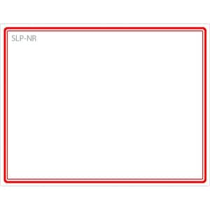 SLP-NR RED FRAME LABEL 54X70MM 161 LAB/ROLL 1 ROLL/BOX