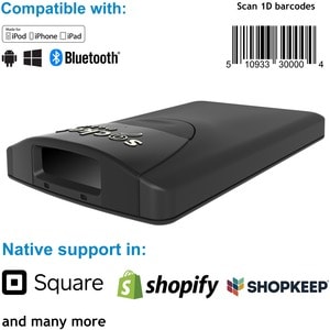 Socket Mobile SocketScan S800, 1D Barcode Scanner, Black - Cable Connectivity - 5 scan/s - 20" (508 mm) Scan Distance - 1D