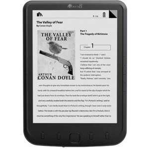 Icarus Digital Text Reader - Black - microSD - 4 GB Flash - 20.3 cm (8") Display - 1024 x 768 - Wireless LAN - USB 2.0