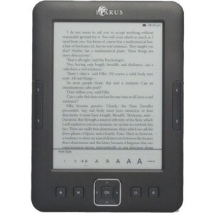 Icarus Digital Text Reader - Black - microSD - 4 GB Flash - 15.2 cm (6") Display - 800 x 600 - USB 2.0 - Headphone