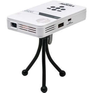 AAXA LED Pico Projector with 80 Minute Battery Life, mini-HDMI, 15,000 hour LED Life, and Media Player - 1280 x 720 - Fron
