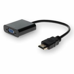AddOn 5-Pack of HDMI 1.3 Male to VGA Female Black Active Adapters For Resolution Up to 1920x1200 (WUXGA) - HDMI/VGA Video 