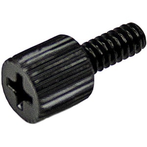 StarTech.com 6-32, 5/16in Long Black Metal Computer Case Thumbscrew - Pkg of 50 - Metal Thumbscrews - PC Case Thumbscrew -