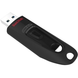 SanDisk Ultra 32 GB USB 3.0, USB 2.0 Flash Drive - Black - 130 MB/s Read Speed - 5 Year Warranty