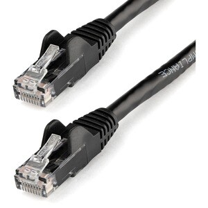 StarTech.com 50cm CAT6 Ethernet Cable - Black Snagless Gigabit - 100W PoE UTP 650MHz Category 6 Patch Cord UL Certified Wi