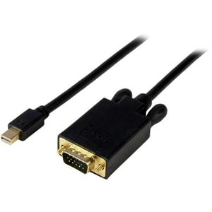 StarTech.com 6ft Mini DisplayPort to VGA Cable, Active Mini DP to VGA Adapter Cable, 1080p, mDP 1.2 to VGA Monitor/Display