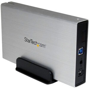 StarTech.com 3.5in Silver USB 3.0 External SATA III Hard Drive Enclosure with UASP â€" Portable External HDD - Turn a 3.5"