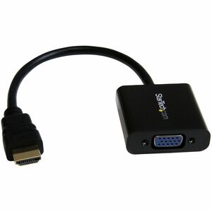 StarTech.com HDMI to VGA Adapter - 1080p - 1920 x 1080 - Black - HDMI Converter - VGA to HDMI Monitor Adapter - 1 x 19-pin