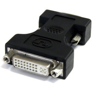 StarTech.com DVI to VGA Cable Adapter - Black - F/M - 1 x 15-pin HD-15 VGA Male - 1 x 29-pin DVI-I (Dual-Link) Digital Vid