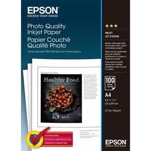 Epson C13S041061 Inkjet Photo Paper - A4 - 210.06 mm x 296.93 mm - 100 Sheet