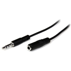 StarTech.com Cavo audio di prolunga stereo slim da 3,5 mm 2 m - M/F - Cable for iPhone, Cuffia, Dispositivo audio - Prolun