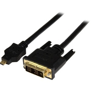 StarTech.com 1m Micro HDMI® auf DVI Kabel - St/St - Cable for Audio-/Video-Gerät, Projektor, Notebook, Tablet-PC, Kamera, 
