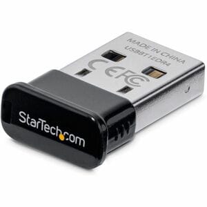 StarTech.com Bluetooth Adapter - Mini Bluetooth 4.0 USB Adapter - 50m/165ft Wireless Bluetooth Dongle - Smart Ready LE+EDR