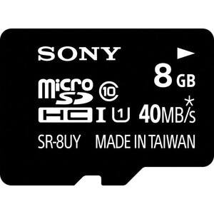 Sony SR-8UYA 8 GB Class 10/UHS-I microSDHC - 40 MB/s Read