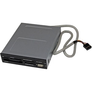 StarTech.com Adaptador Bahia Frontal 3.5in Lector para Tarjetas Memoria Flash SD CF SDHC XD M2 MS 22 en 1 - CompactFlash -