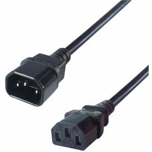 ConnektGear Power Extension Cord - 5 m - IEC 60320 C14 / IEC 60320 C13 - 1.0mm² Gauge - 10 A - Black - 1 Pcs