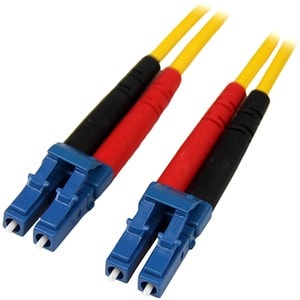 StarTech.com Câble Réseau Fibre Optique LC vers LC Mâle / Mâle - Duplex Monomode 9/125 LSZH - Jaune 1 m - Cable for Périph