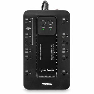 UPS Standby CyberPower EC750G - 750VA/450W - Compacto - 8Hora(s) Recharge - 2.80Minuto(s) Stand-by - 120 V AC Entrada - 12
