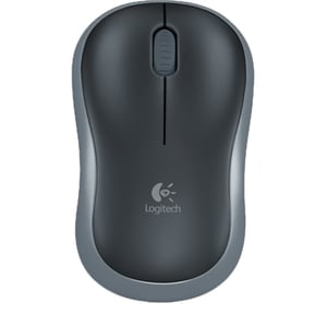 Logitech M185 Mouse - Radio Frequency - USB - Laser - Blue, Black - Wireless - 2.40 GHz - 1000 dpi - Scroll Wheel - Symmet