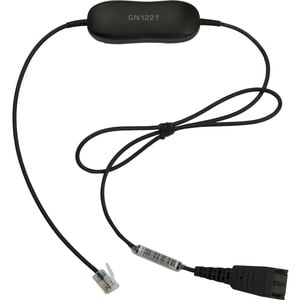 Jabra 80 cm Quick Disconnect/RJ-9 Phone Cable for Headset, Phone - First End: 1 x RJ-9 Phone - Male - Second End: 1 x Quic