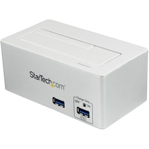 StarTech.com USB 3.0 SATA Hard Drive Docking Station SSD / HDD with integrated Fast Charge USB Hub and UASP For SATA 6 Gbp