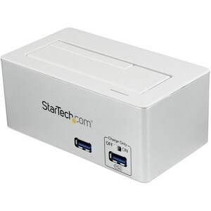 StarTech.com USB 3.0 SATA Hard Drive Docking Station SSD / HDD with integrated Fast Charge USB Hub and UASP For SATA 6 Gbp