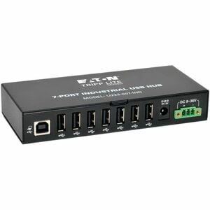 Eaton Tripp Lite Series 7-Port Industrial-Grade USB 2.0 Hub - 15 kV ESD Immunity, Metal Housing, Mountable - w 15KV ESD Im