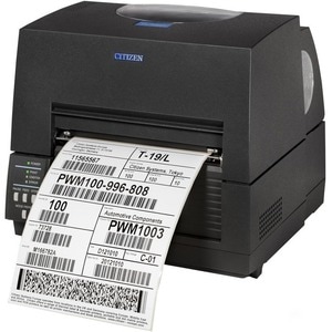 Citizen CL-S6621 Desktop Direct Thermal/Thermal Transfer Printer - Monochrome - Label Print - USB - Serial - 168 mm (6.61"