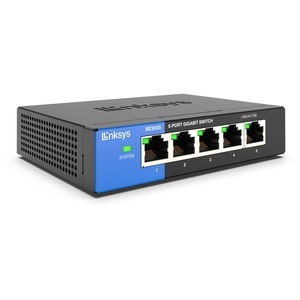 Linksys 5-Port Gigabit Ethernet Switch - 5 Ports - Gigabit Ethernet - 10/100/1000Base-T - 2 Layer Supported - Twisted Pair