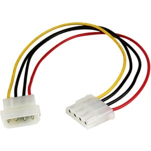 StarTech.com 12in LP4 Power Extension Cable - M/F - For Hard Drive - LP4 / LP4 - 18 Gauge - 1