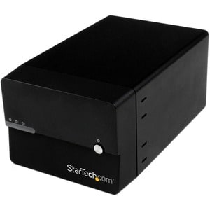 StarTech.com USB 3.0 eSATA Dual 3.5â€ SATA III Hard Drive External RAID Enclosure w/ UASP and Fan â€" Black - USB 3.0 Typ
