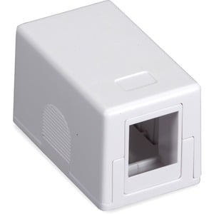 Black Box Surface Mount Housing Port Value Line - 1 x Socket(s) - White