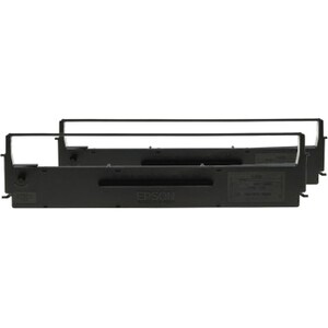 Epson Dot Matrix Ribbon Cartridge - Dual Pack - Black - 2 / Pack - 4000000 Characters