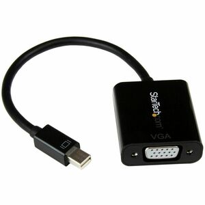 StarTech.com Mini DisplayPort to VGA Adapter, Active Mini DP to VGA Converter, 1080p Video, mDP 1.2 to VGA Monitor Adapter