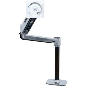 Ergotron Mounting Arm for Flat Panel Display - Polished Aluminum - Height Adjustable - 116.8 cm (46") Screen Support - 13.