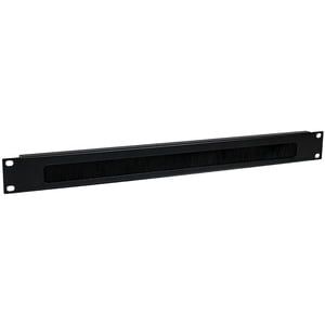 StarTech.com 1U Brush Strip Horizontal Server Rack Cable Management Panel - Cable Management Panel - 1U Rack Height x 19" 