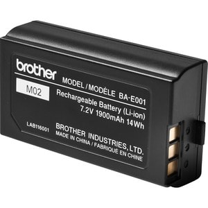 Brother BA-E001 Battery - Lithium Ion (Li-Ion) - For Handheld Device - Battery Rechargeable - 7.2 V DC - 1900 mAh - 14 Wh 