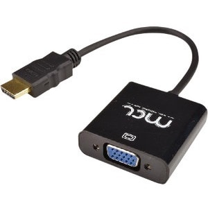 Câble A/V MCL HDMI/Mini-phone/VGA - 2e bout: 1 x 15-pin HD-15 - Female, 1 x Mini-phone Audio - Female -  xPrend en charge 