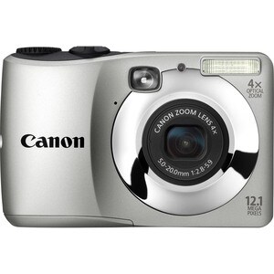 Canon PowerShot A1200 12.1 Megapixel Compact Camera - Silver - 1/2.3" CCD Sensor - 6.9 cm (2.7")LCD - 4x Optical Zoom - 4x