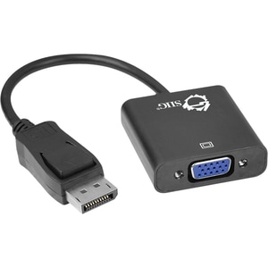 SIIG DisplayPort to VGA active Adapter Converter, DP to VGA, 1080p - DisplayPort to VGA Adapter Converter, DP to VGA adapt