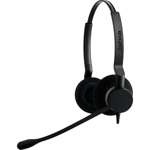 Jabra BIZ 2300 USB Wired Over-the-head Stereo Headset - Black - Binaural - Supra-aural - Noise Cancelling Microphone - USB