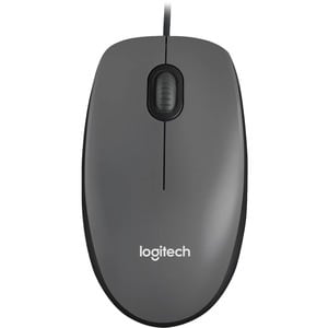 Mouse Logitech M90 - USB - Óptico - Negro - Cable - Rueda de desplazamiento - Simétrico
